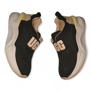 UGG Neumel Slip-On Sneakers Women’s Size 6‎ Black Beige Yellow Comfort